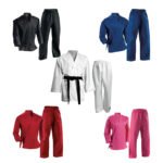 BJ Club Taekwondo Set – Durable Poly-Cotton V-Neck Uniform for Beginners - Image 5