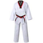 BJ Club Taekwondo Set – Durable Poly-Cotton V-Neck Uniform for Beginners
